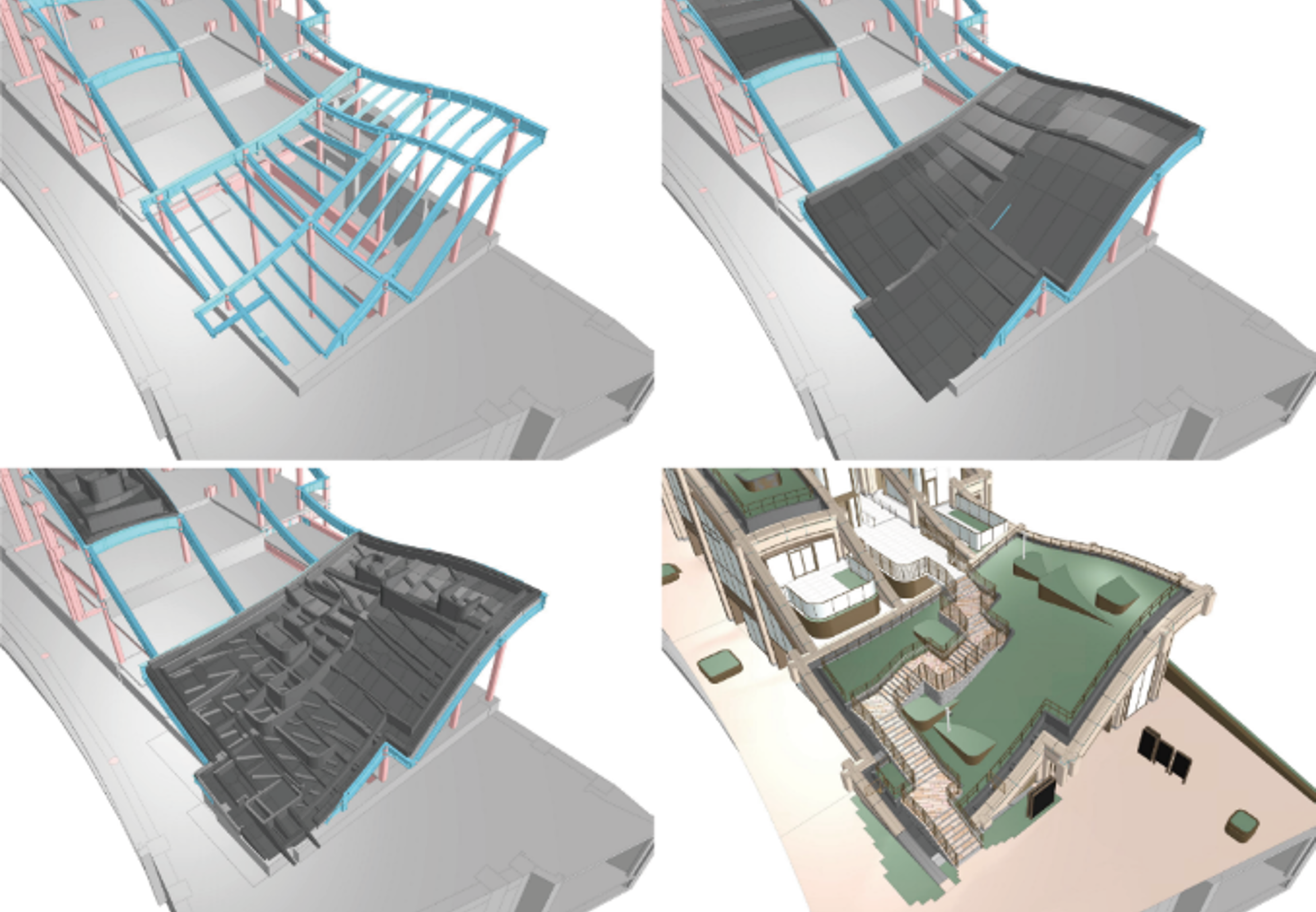 活用事例：麻布台ヒルズ ガーデンプラザＡ　3Dモデルによる建物形状の検討