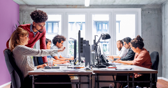 デバイスの状況をリアルタイムで可視化しているイメージ