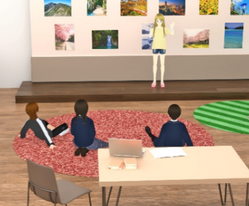 レノボ  メタバース スクール 展示・発表エリア