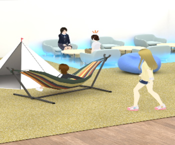 レノボ  メタバース スクール おしゃべりエリア